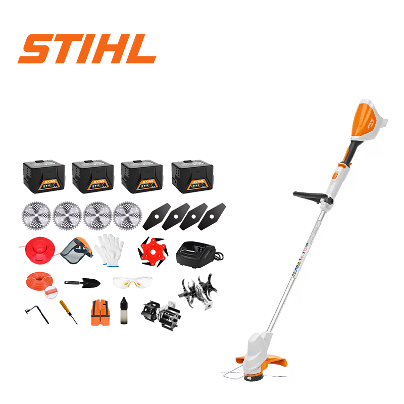 [48 horas de duração da bateria] Cortador de relva sem escovas de 15000 W * 1 + bateria de 96 V 16,0 Ah * 4 + carregador * 1 + roda lateral * 1 + roda auxiliar * 1 + arado * 1 + lâmina de serra circular * 4 + lâmina de serra reta * 4 + liga de lâmina de serra * 1 + disco de corte * 1 + disco de corte * 1 + disco de corte * 1 + luvas * 1 + óculos de proteção * 1 + capacete * 1 + chave de fendas * 1 + parafuso de ângulo reto * 1 + vestuário de proteção * 1 + óleo lubrificante * 1 + caixa de ferramentas * 1